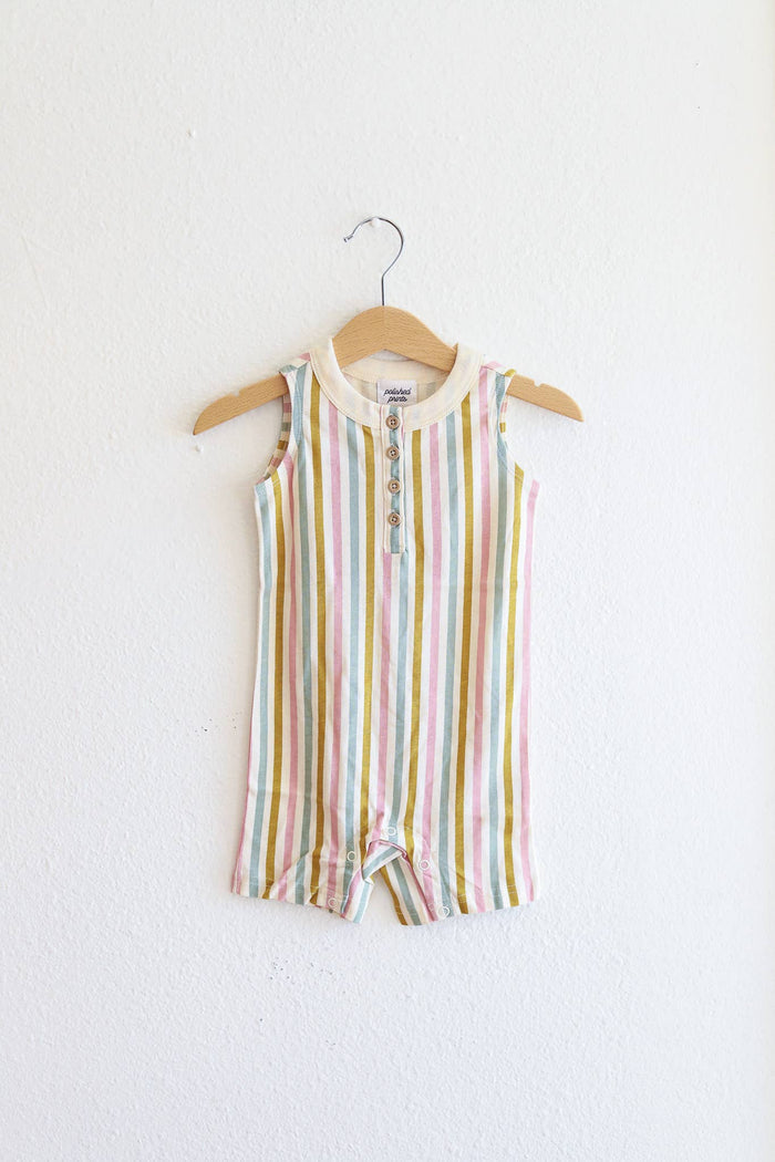 Striped Baby Romper