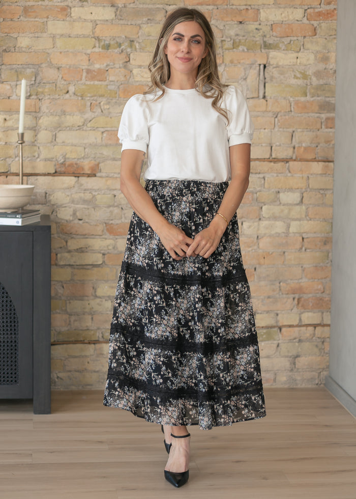 Sunday Floral Midi Skirt IC Skirts