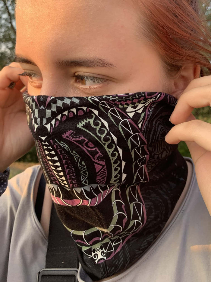 Ta Moko Neck Warmer and Dust Mask - symbolika