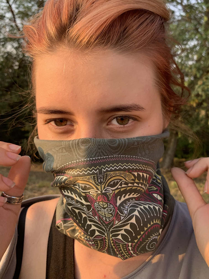 Ta Moko Neck Warmer and Dust Mask - symbolika
