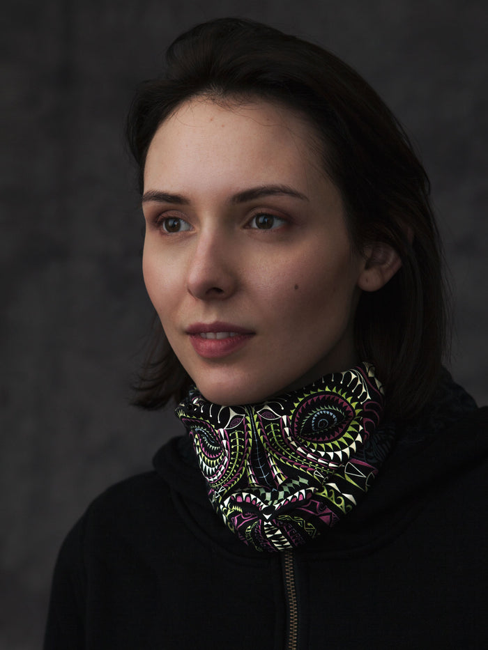 Ta Wise Monkey Neck Gaiter Black — Image 2 by Symbolika