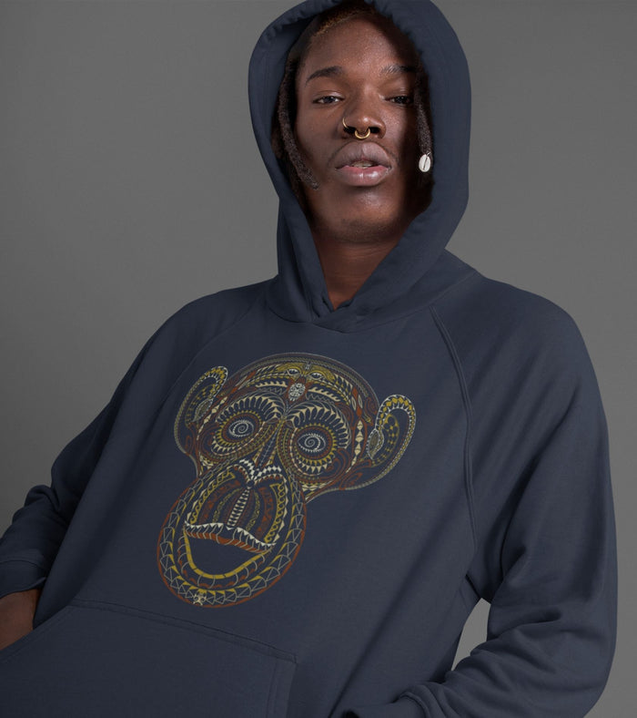 Ta Wise Monkey Hoodie Choice of Colors — Image 2 by Symbolika