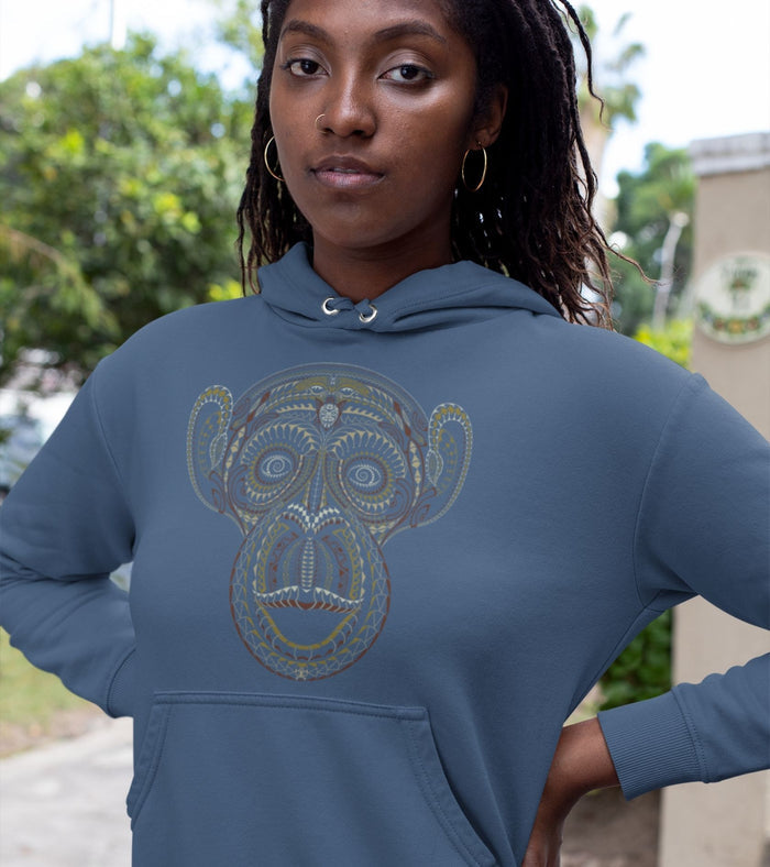 Ta Wise Monkey Hoodie Choice of Colors — Image 3 by Symbolika