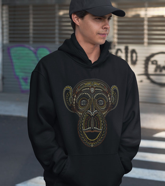 Ta Wise Monkey Hoodie Choice of Colors — Image 5 by Symbolika