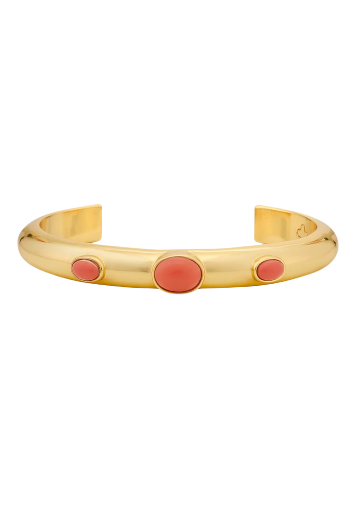 Asha Talitha Cuff in coral