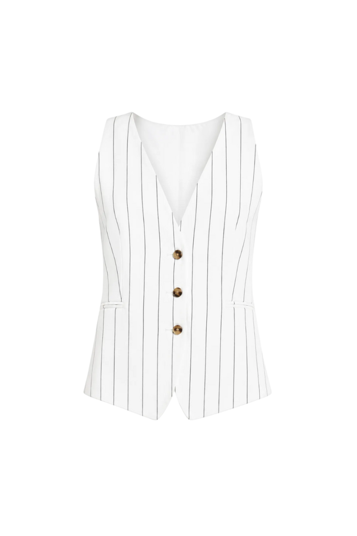Marella Teso Blazer in white stripe