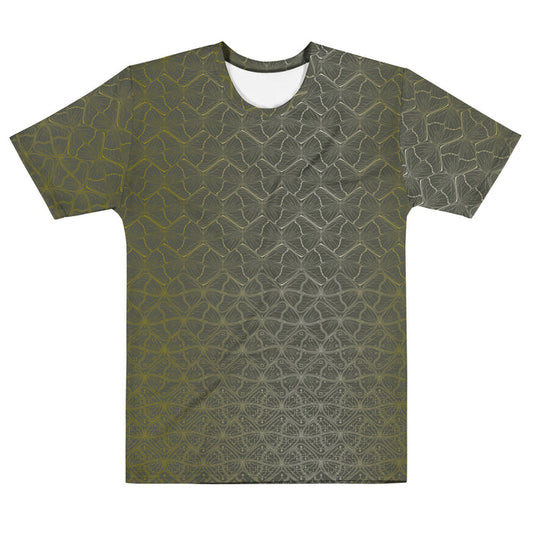 Tessellation Butterfly T-Shirt - Green Mathematical Pattern Design - symbolika