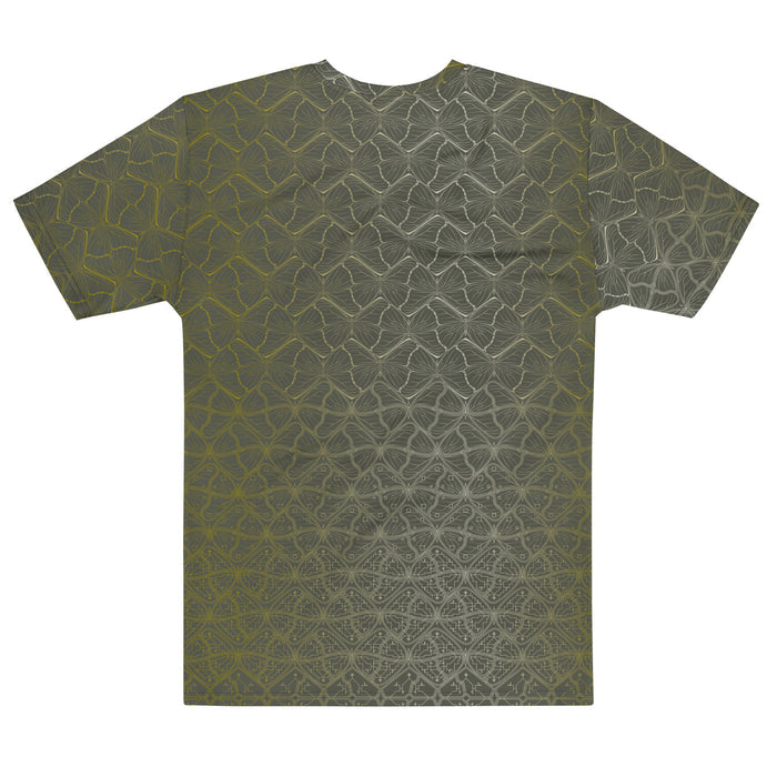 Tessellation Butterfly T-Shirt - Green Mathematical Pattern Design - symbolika
