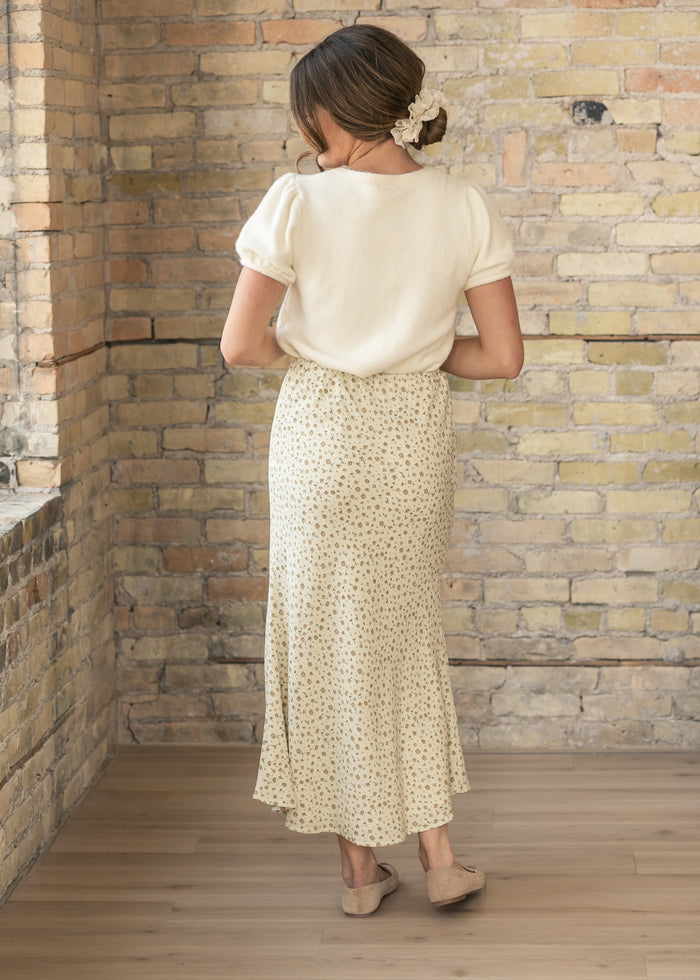 Textured Floral Maxi Skirt FF Skirts
