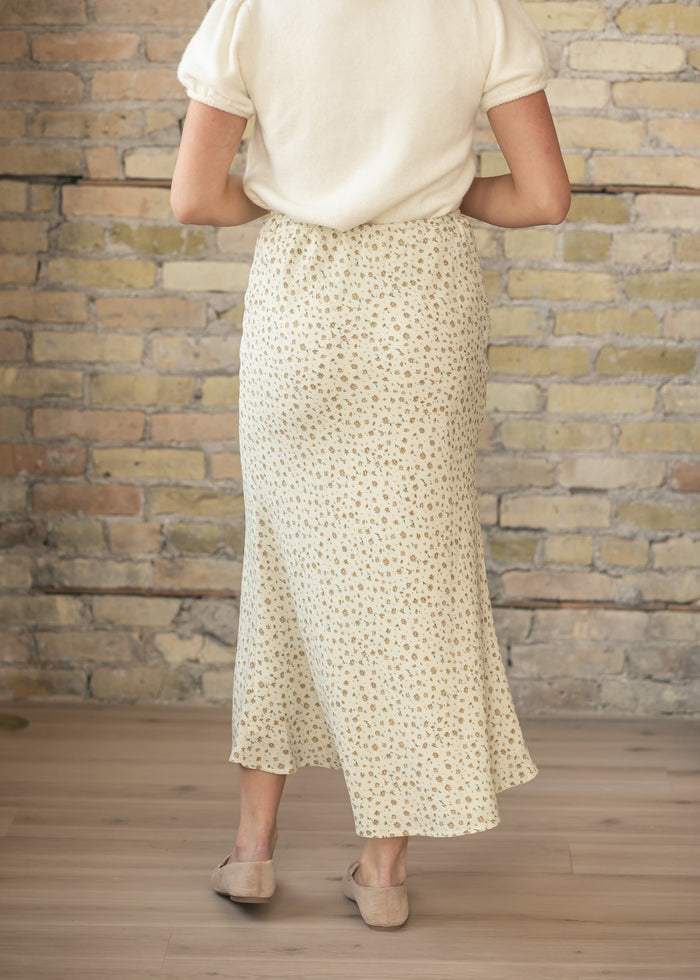 Textured Floral Maxi Skirt FF Skirts
