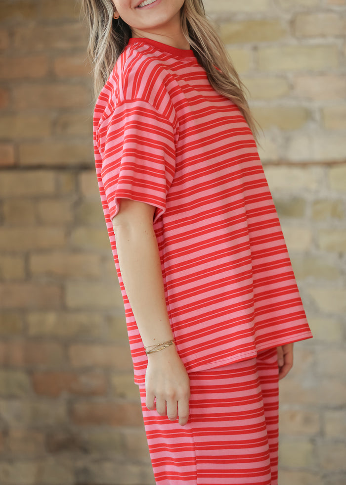 Things Between® Double Stripe Oversize Tee FF Tops