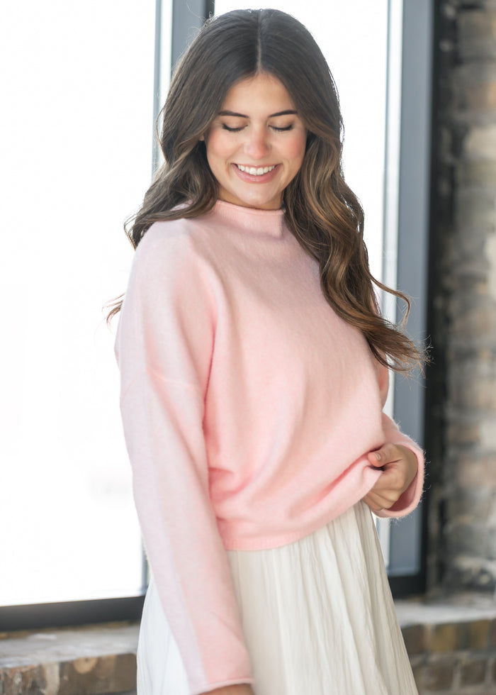 Things Between® Oversized Baby Pink Piper Pullover - FINAL SALE FF Tops
