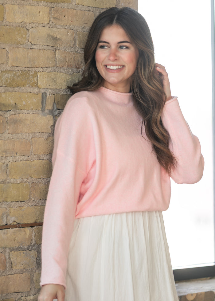 Things Between® Oversized Baby Pink Piper Pullover - FINAL SALE FF Tops