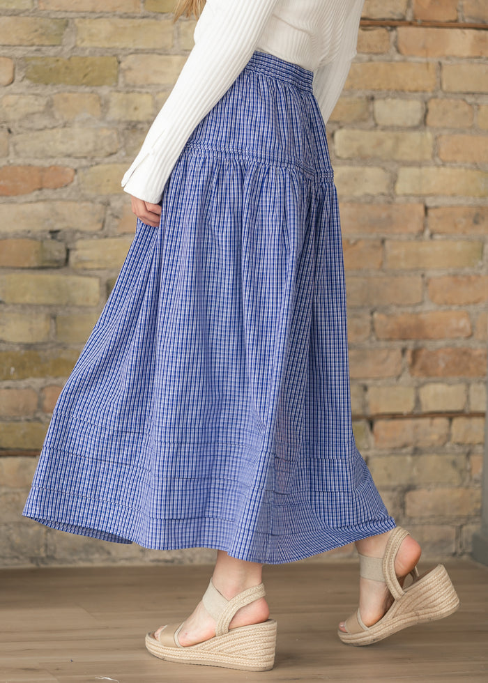 Things Between® Pleated Checker Skirt FF Skirts
