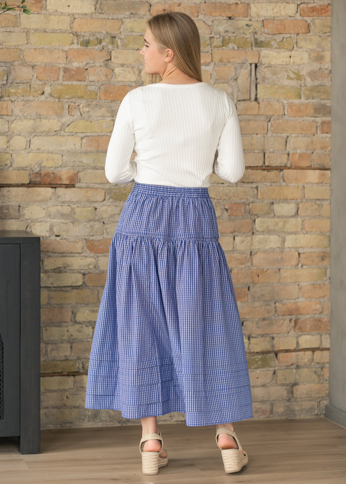 Things Between® Pleated Checker Skirt FF Skirts