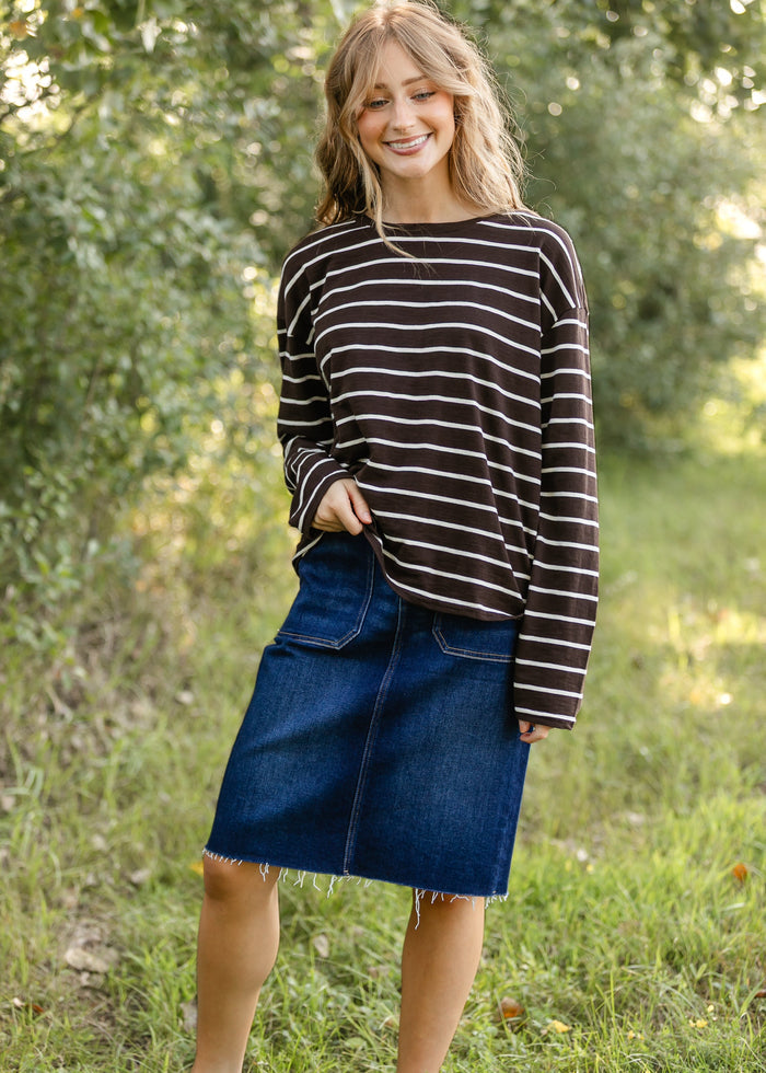 Thread & Supply® Nellie Striped Top FF Tops