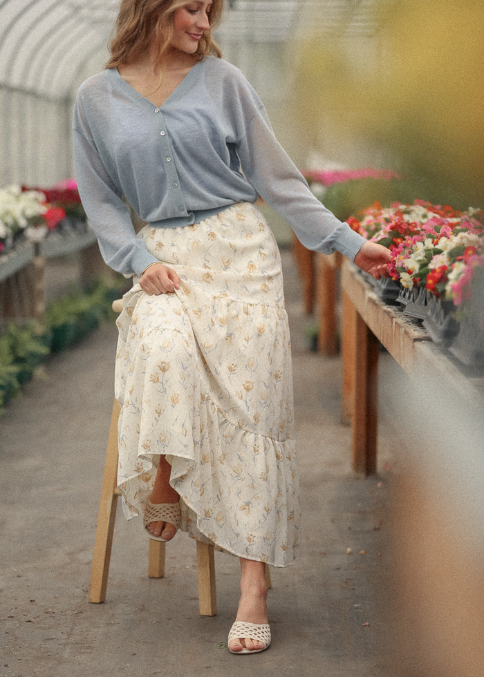 Tiered Boho Maxi Skirt FF Skirts