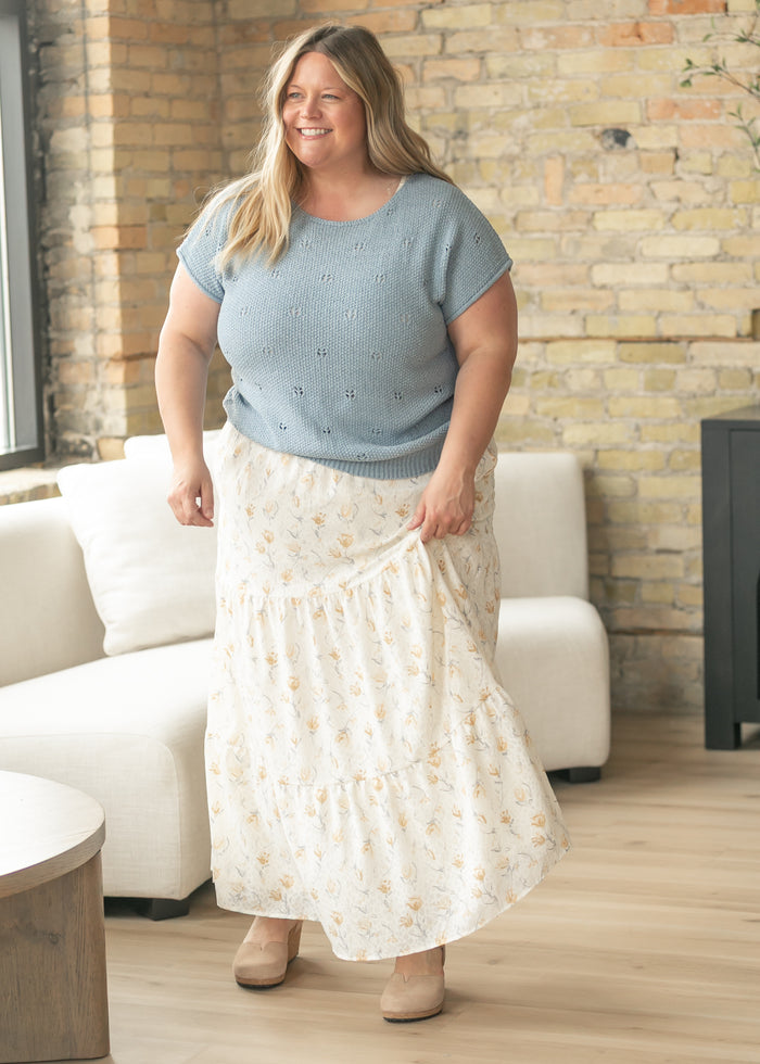 Tiered Boho Maxi Skirt FF Skirts