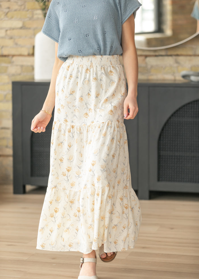 Tiered Boho Maxi Skirt FF Skirts