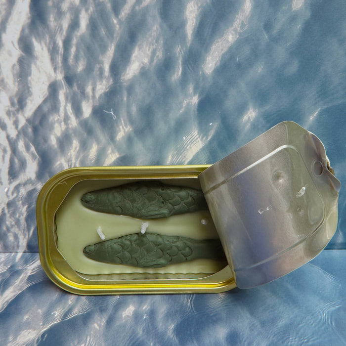 Tinned Fish Candle | Green Tea + Lemongrass