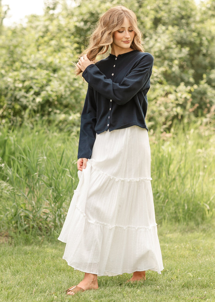 Toby Button Front Cardigan FF Layering Essentials