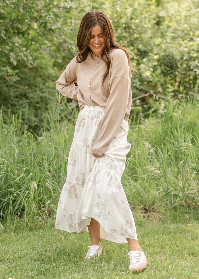 Toby Button Front Cardigan FF Layering Essentials