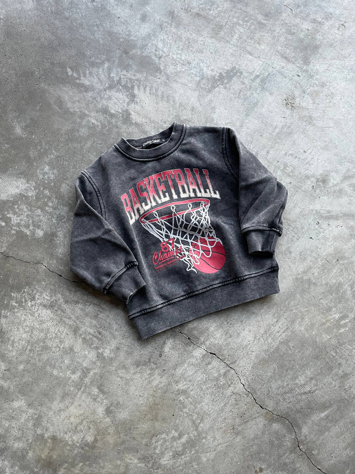 Toddler Vintage Inspired Basketball Crew