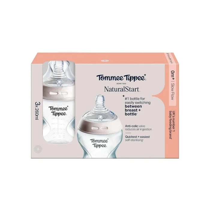 Tommee Tippee Closer to Nature Baby Bottle 260ml Pack of 3 - ebebek