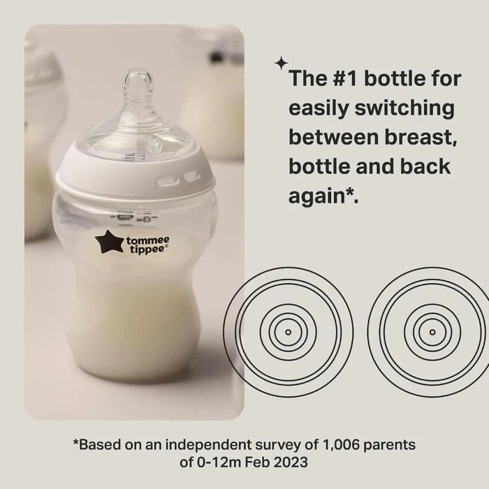 Tommee Tippee Closer to Nature Baby Bottle 260ml Pack of 3 - ebebek