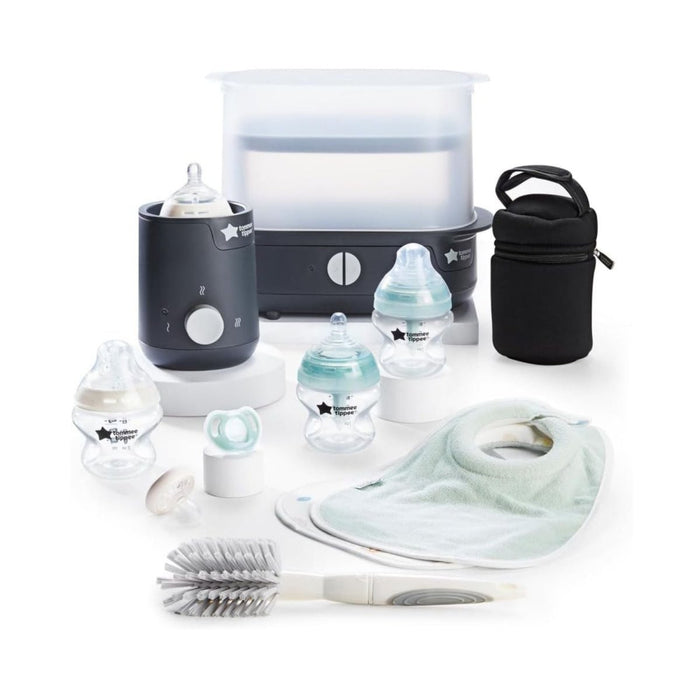 Tommee Tippee Complete Feeding Set with Electric Steam Steriliser - Black - ebebek