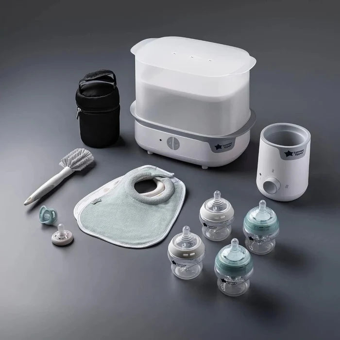 Tommee Tippee Complete Feeding Set with Electric Steam Steriliser - White - ebebek