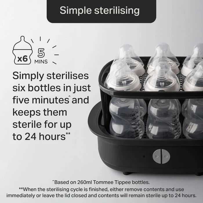 Tommee Tippee Electric Steriliser – Black - ebebek