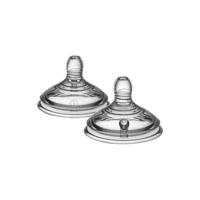 Tommee Tippee Natural Start Baby Bottle Slow Flow Teats 0+ months Pack of 2 - ebebek