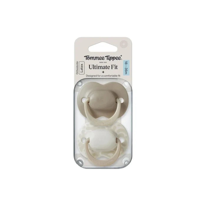 Tommee Tippee Ultra Fit Latex Soother Unisex 18-36 months Pack of 2 - ebebek