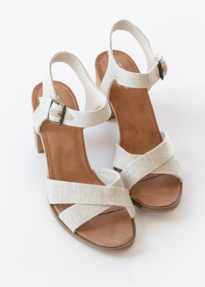 TOMS® Majorca Ankle Strap Heel Shoes