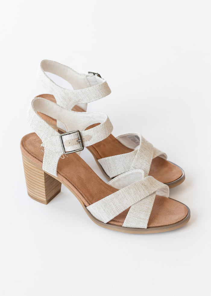 TOMS® Majorca Ankle Strap Heel Shoes 7