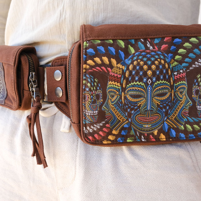 Trinfinity Belt Bag — Geometric Infinity Art Belt Bag - Back View by Symbolika