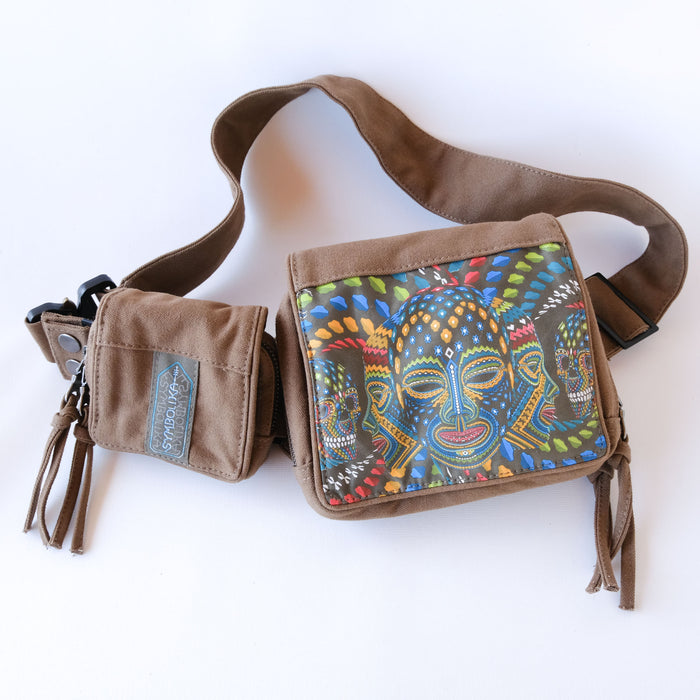 Trinfinity Belt Bag — Infinite Loop Sacred Geometry Belt Bag - Detail Close-Up by Symbolika