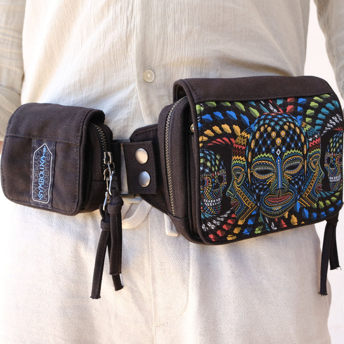 Trinfinity Belt Bag — Infinity Loop Sacred Geometry Belt Bag - Front View by Symbolika
