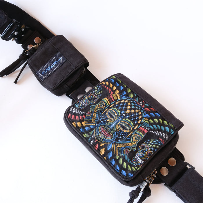 Trinfinity Belt Bag — Infinity Loop Sacred Geometry Belt Bag - Back View by Symbolika