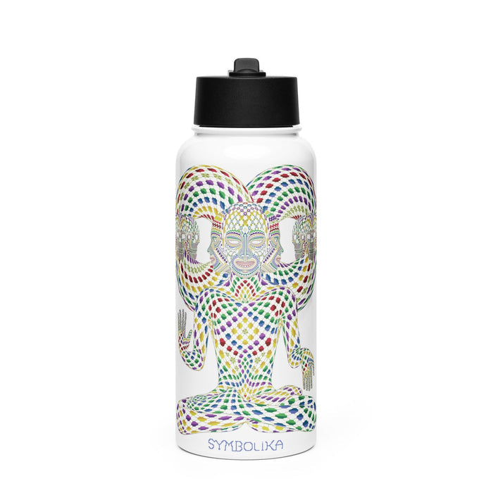 Trinfinity Water Bottle — visionary art by Symbolika