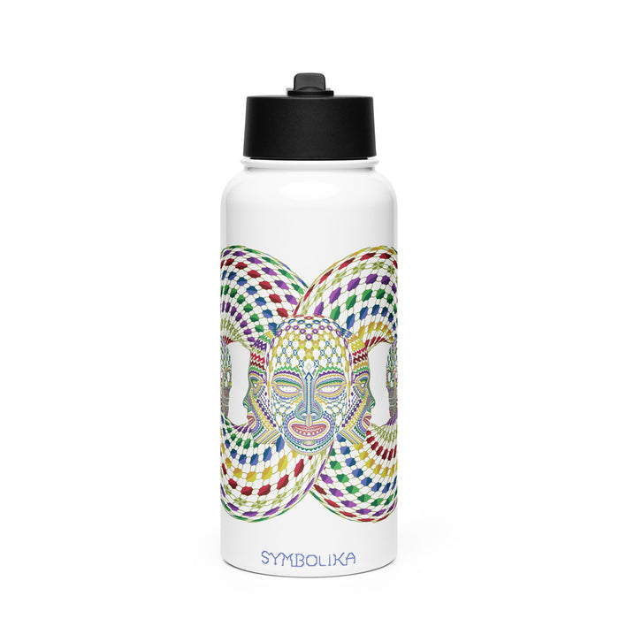 Trinfinity Water Bottle — visionary art by Symbolika