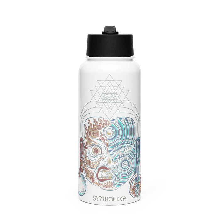 Tripura Water Bottle — visionary art by Symbolika