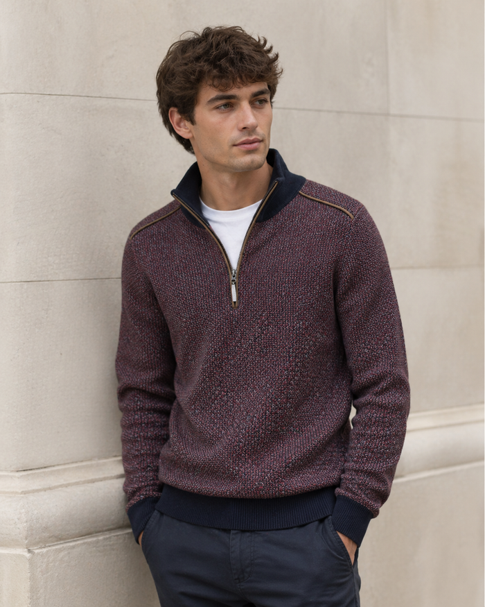 Harrys for Menswear
https://harrysformenswear.com.au › products › 45062-970
Troyer sweat shirt Bugatti

Premium knitwear with leather trim details. Made in Turkey by bugatti - check out their new autumn and winter collection. Individual styling that breaks away fr…
$199.00 AUD
