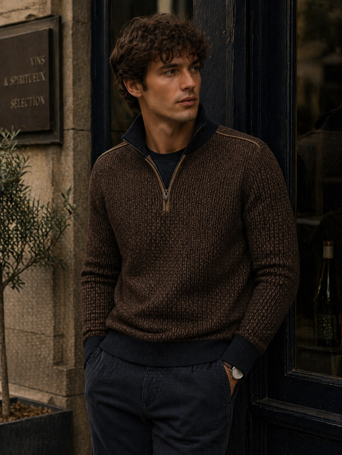 Harrys for Menswear
https://harrysformenswear.com.au › products › 45062-970
Troyer sweat shirt Bugatti

Premium knitwear with leather trim details. Made in Turkey by bugatti - check out their new autumn and winter collection. Individual styling that breaks away fr…
$199.00 AUD