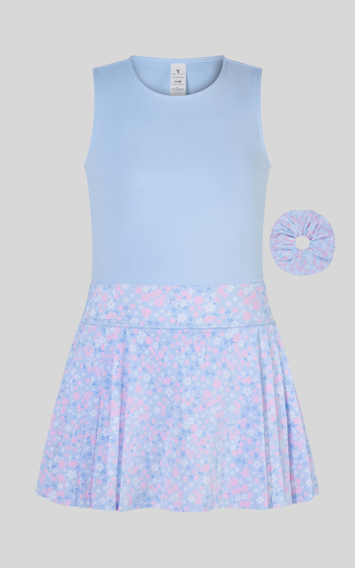 Tween Girls Tank, Pleated Skort, Scrunchie - 3 pc SET