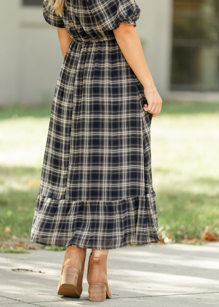 Twila Plaid Maxi Dress FF Dresses