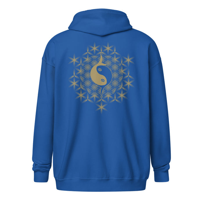 Two Golden Fish Hoodie Choice of Colors — visionary art by Symbolika