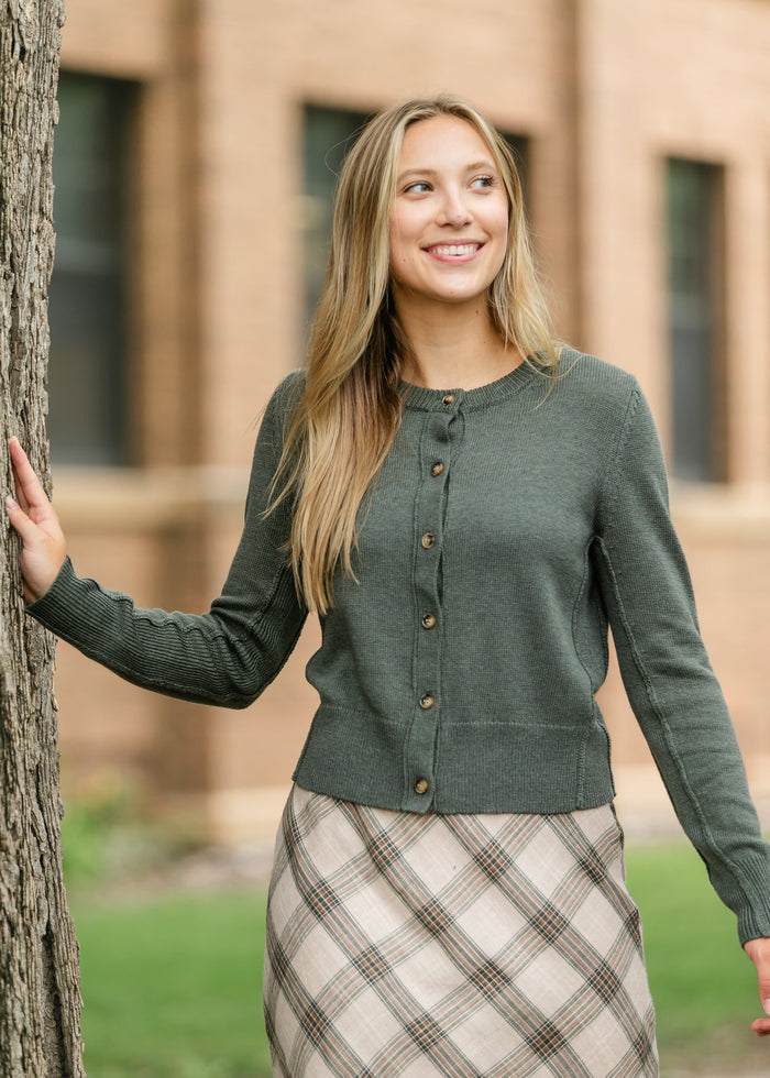 Ultra Soft Button Up Cardigan FF Tops