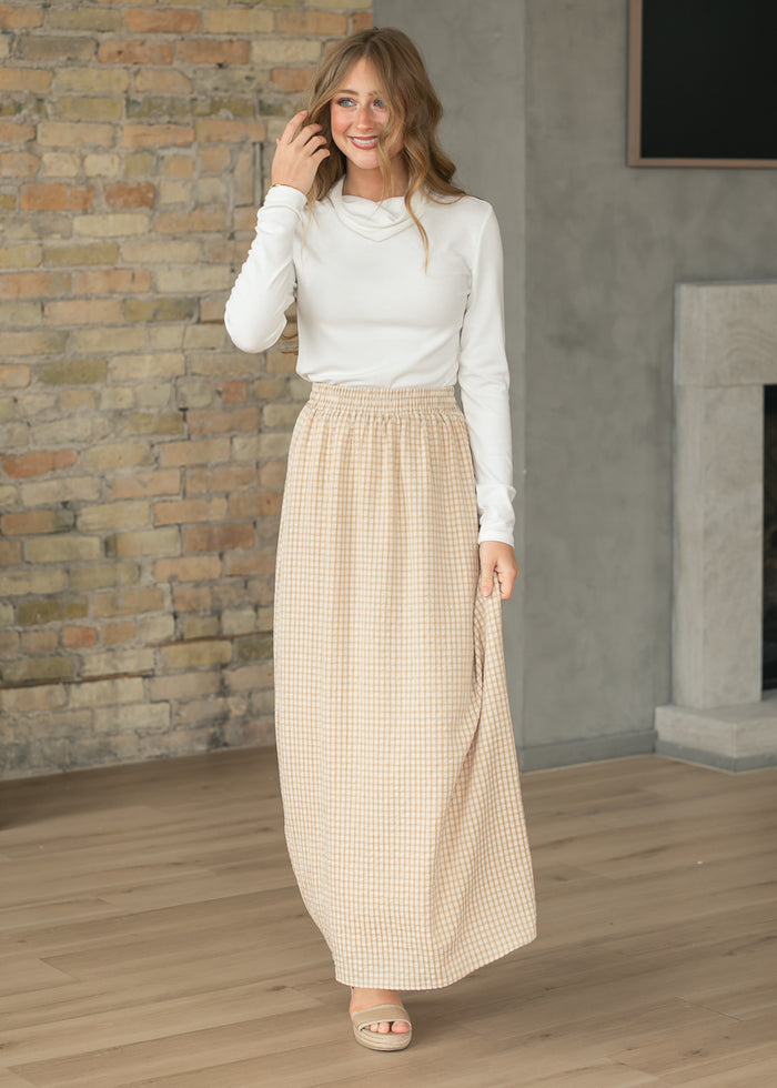 Ultra Soft Ivory Basic Long Sleeve Turtleneck FF Tops